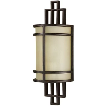 Image of Fusion - 1 Light Indoor Wall Light Bronze, E27 - Elstead