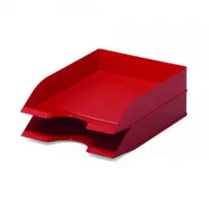 Image of Durable Basic A4 Letter Tray Red 10930DR