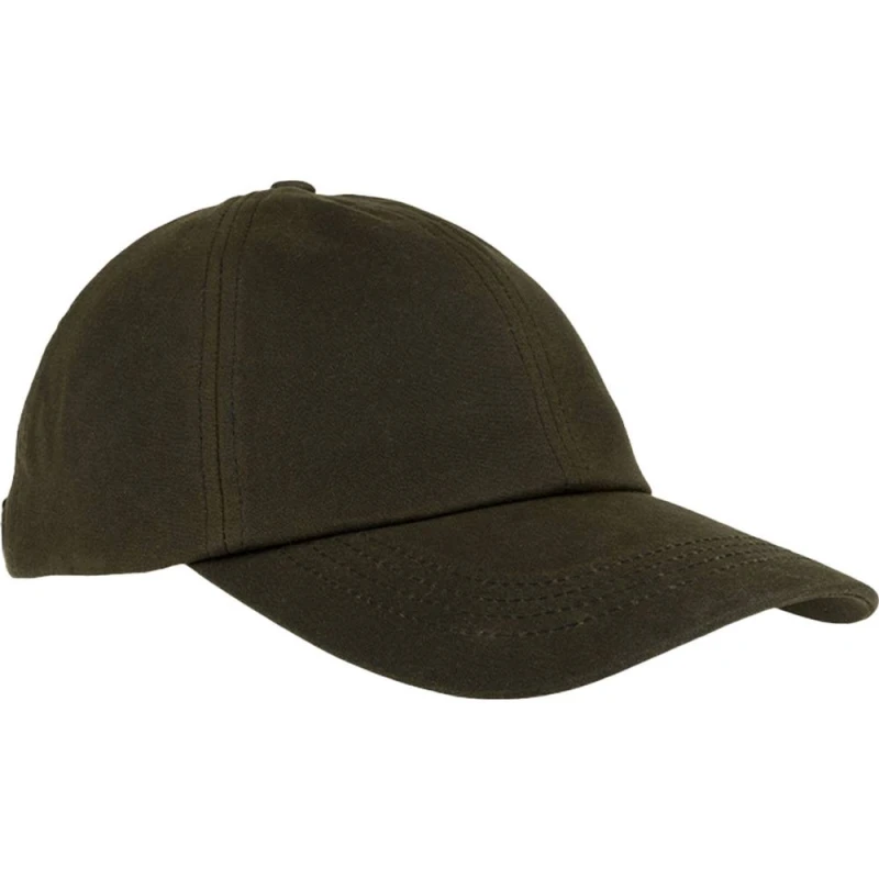 Image of Jack Pyke Mens Waxed Cotton Baseball Cap in Green Green Male One Size