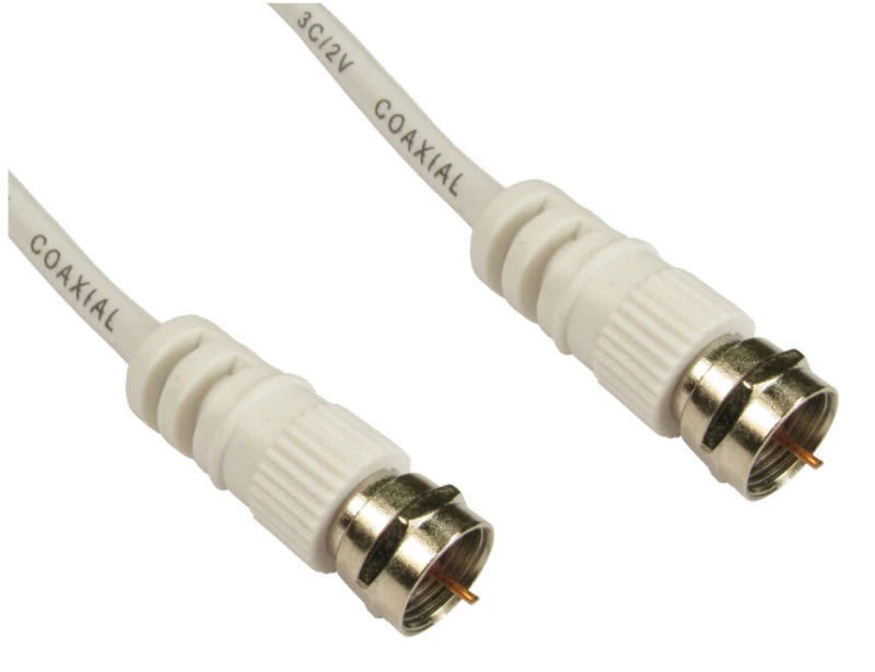 Image of Cables Direct Cables Direct F M/M, 10m coaxial cable White 2FW-10