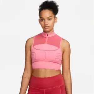 Image of Nike Dri-FIT Air Womens Cropped Tank Top - Pink