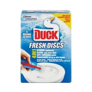 Image of Toilet Duck Gel Discs Marine Fragrance 36ml Pack of 6