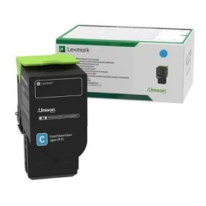 Image of Lexmark 78C2XC0 Cyan Laser Toner Ink Cartridge