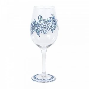 Image of Green Sea Turtle Wine Glass