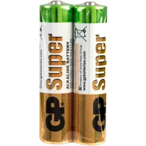 Image of GP GPPCA24AS004 Alkaline AAA Batteries (Pack 2)