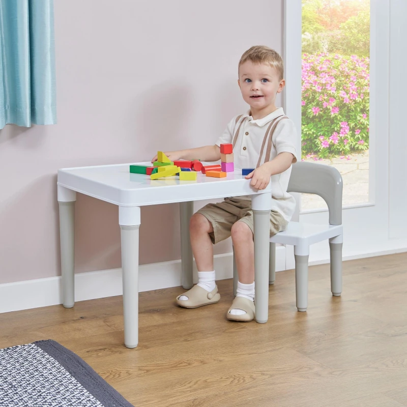 Image of Liberty House Kids Plastic Table And One Chair Set