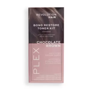 Image of Revolution Haircare Plex Bond Restore Toner Kit (Various Shades) - Cafe Au Lait