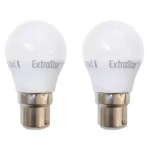 Image of 4W LED G45 Golf Ball Bulb B22 Neutral Light 4200K (Pack of 2)