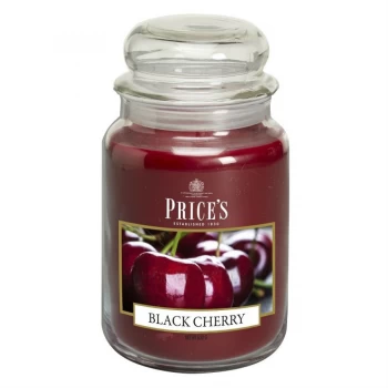 Image of Prices Candles Large Black Cherry Scented Candle 350g