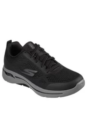 Image of Skechers Go Walk Arch Fit Trainer, Black, Size 8, Men