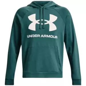 Image of Under Armour Armour Fleeced Logo Hoodie Mens - Green