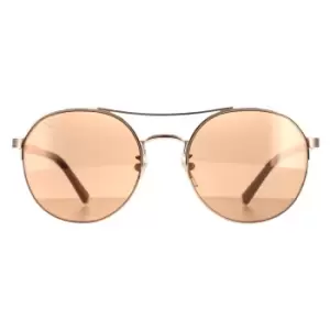 Image of Aviator Shiny Copper Gold Brown Mirror Copper SPLA24 Lewis 03