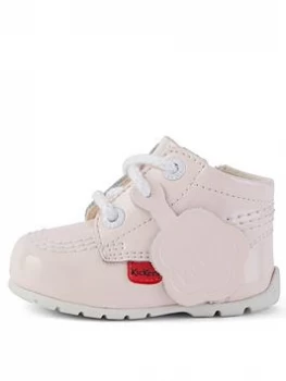 Image of Kickers Baby Kick Hi Boot - Pink , Light Pink, Size 3 Younger