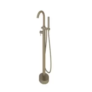 Image of Kuro Brushed Nickel Freestanding Bath Shower Mixer Tap