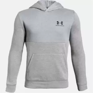 Image of Under Armour Sportstyle Fleece Hoodie Junior Boys - Grey