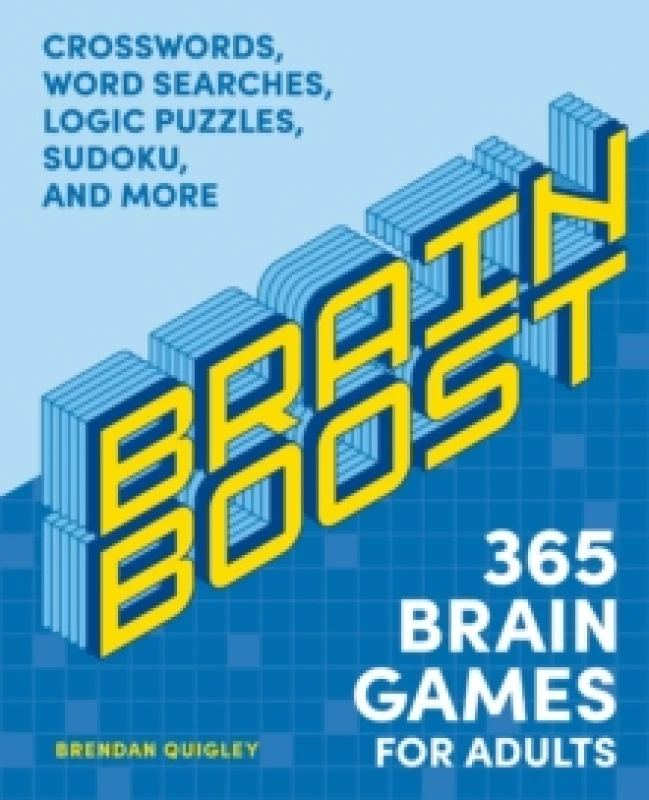 Image of Brain Boost: 365 Brain Games for Adults : Crosswords, Word Searches, Logic Puzzles, Sudoku, and More Paperback / softback