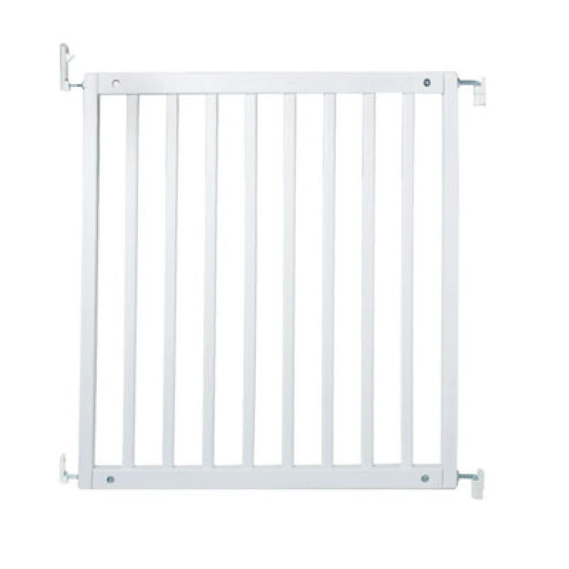 Image of Bettacare Simply Secure Wooden Screw Fit Gate, 72Cm - 79Cm, White, Wooden Dog Gate Gate, Screw Fit Pet Stair Gate, Puppy Gate