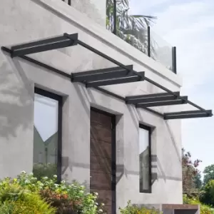 Image of 15' x 3' Palram Canopia Nancy 4500 Door Canopy - Grey (4.52m x 0.94m)