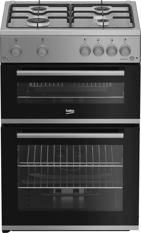 Image of Beko FTG6201S 60cm wide Single Oven Gas Cooker - Silver - A+ Rated