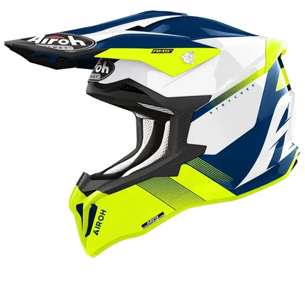 Image of Airoh Strycker Blazer Yellow Offroad Helmet Size S
