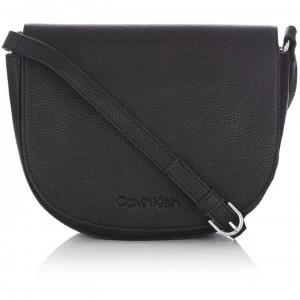 Image of Calvin Klein Race saddle crossbody bag - Black