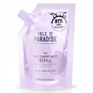 Image of Isle of Paradise Self-Tanning Water Refill Pouch Dark 200ml