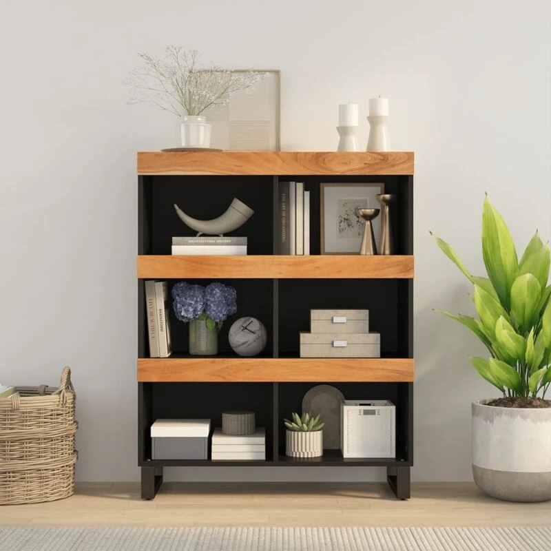 Image of VIDAXL Side Cabinet 85x33x107cm Solid Wood Acacia Vidaxl 8720845781385