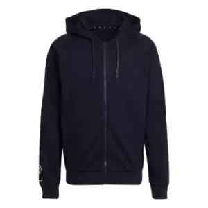 Image of adidas Lightweight AEROREADY Summer Full-Zip Hoodie Mens - Blue