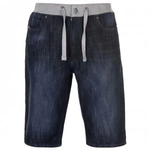 Image of No Fear Denim Shorts Mens - Dark Wash