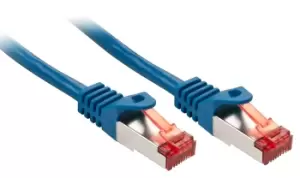 Image of Lindy Cat.6 S/FTP 5m networking cable Blue Cat6 S/FTP (S-STP)
