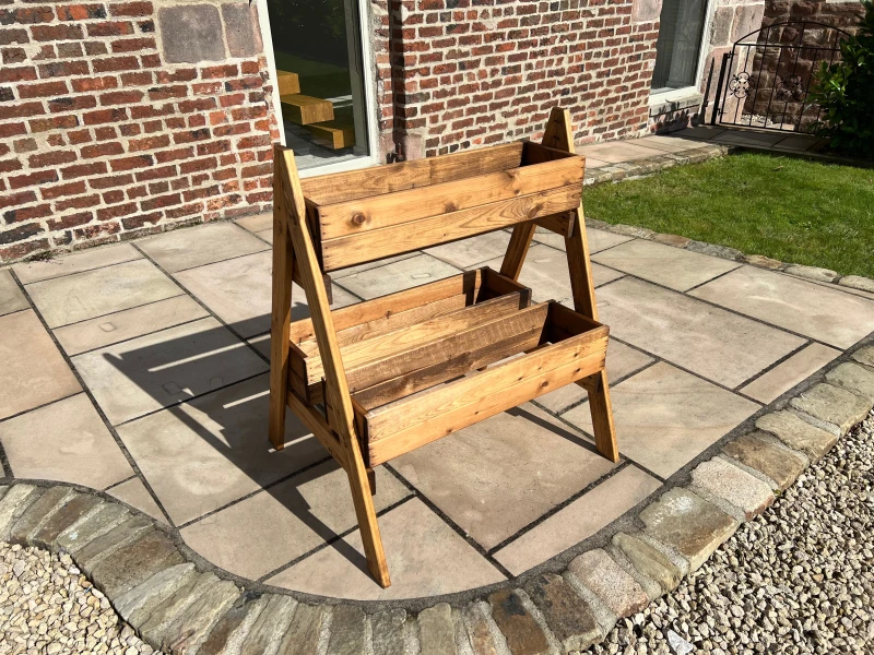 Image of Charles Taylor Trading Country Kitchen Double Herb Garden Large Brown