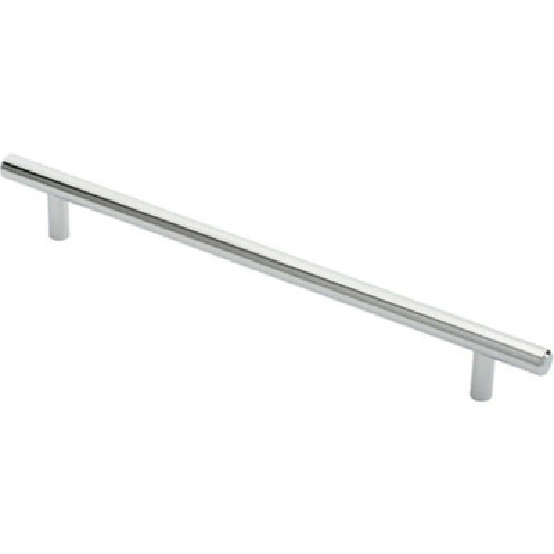 Image of Loops Round T Bar Cabinet Pull Handle 284 x 12mm 224mm Fixing Centres Chrome Multi unisex