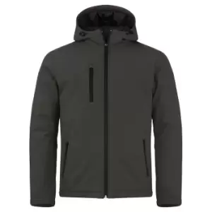 Image of Clique Mens Padded Soft Shell Jacket (L) (Dark Grey)