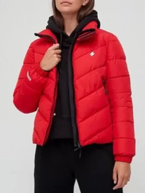 Image of superdry. Women Red Nylon Stratified