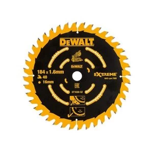 Image of DEWALT Cordless Mitre Saw Blade For DCS365 184 x 16mm x 24T