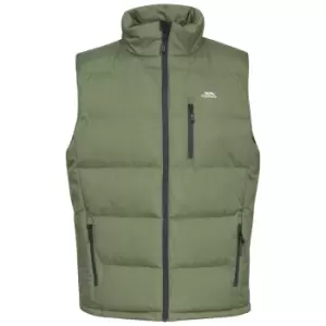 Image of Trespass Mens Clasp Padded Gilet/Bodywarmer (S) (Moss)