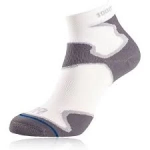 Image of 1000 Mile Fusion Sock Mens White/rey XLare