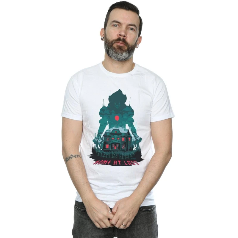 Image of IT Chapter Two IT Chapter Two Men Pennywise Home At Last T-Shirt in White Size: Small White S Male 5059308778505