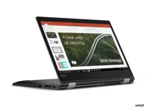 Image of Lenovo ThinkPad L13 Yoga Hybrid (2-in-1) 33.8cm (13.3") Touch Screen Full HD AMD Ryzen 5 PRO 8GB DDR4-SDRAM 256GB SSD WiFi 6 (802.11ax) Windows 10