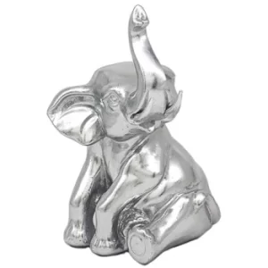 Image of Smooth Silver Elephant Sitting
