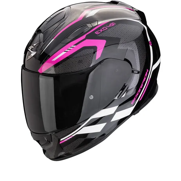 Image of Scorpion EXO-491 Kripta Black-Pink-White Full Face Helmet Size XXS
