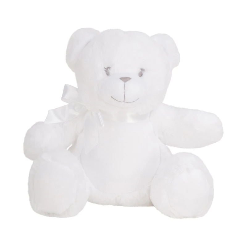Image of Mumbles Printme Mini Teddy Bear in White Size: Medium White Unisex M