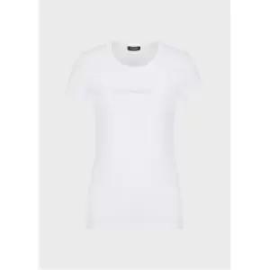 Image of Emporio Armani Ladies Knitted T-Shi - White