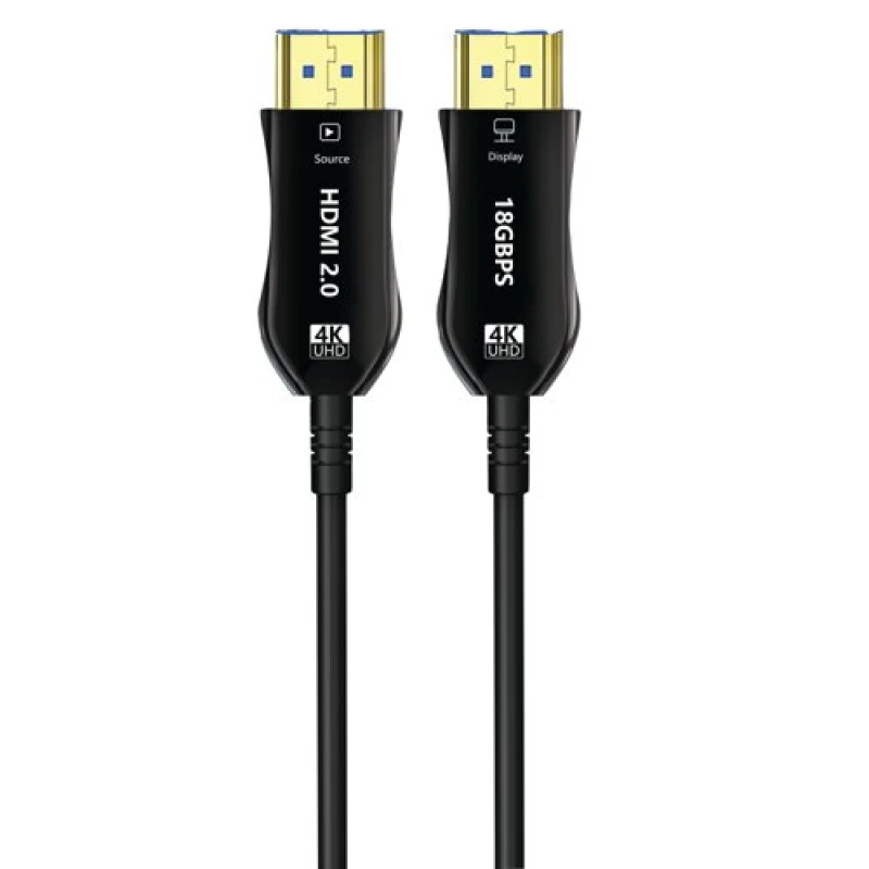 Image of MediaRange MediaRange Active Optical HDMI High Speed Ethernet Cable Version 2.0 18Gbps 10m Black MRCS221