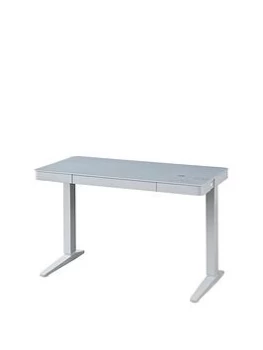 Image of Koble Lana 2.0 Desk With Wireless Charging, Bluetooth Speakers And Electric Height Adjustment - Grey