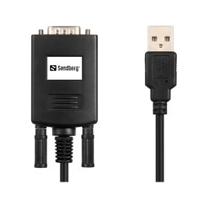Image of Sandberg USB Male to RS232 Serial Male Adapter, 5 Year Warranty