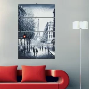 Image of PD51 Multicolor Decorative MDF Painting (4 Pieces)