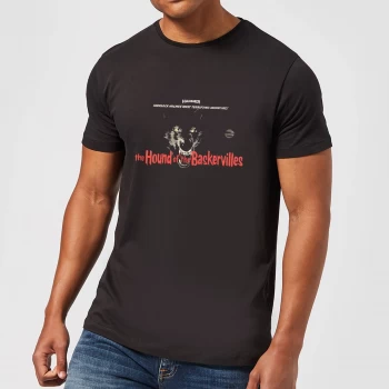 Image of Hammer Horror Hound Of The Baskervilles Mens T-Shirt - Black - 5XL