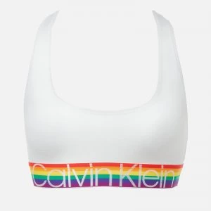 Image of Calvin Klein Womens Unlined Bralette - White - S