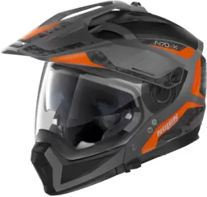Image of Nolan N70-2 X Torpedo N-Com Helmet, black-orange, Size S, black-orange, Size S
